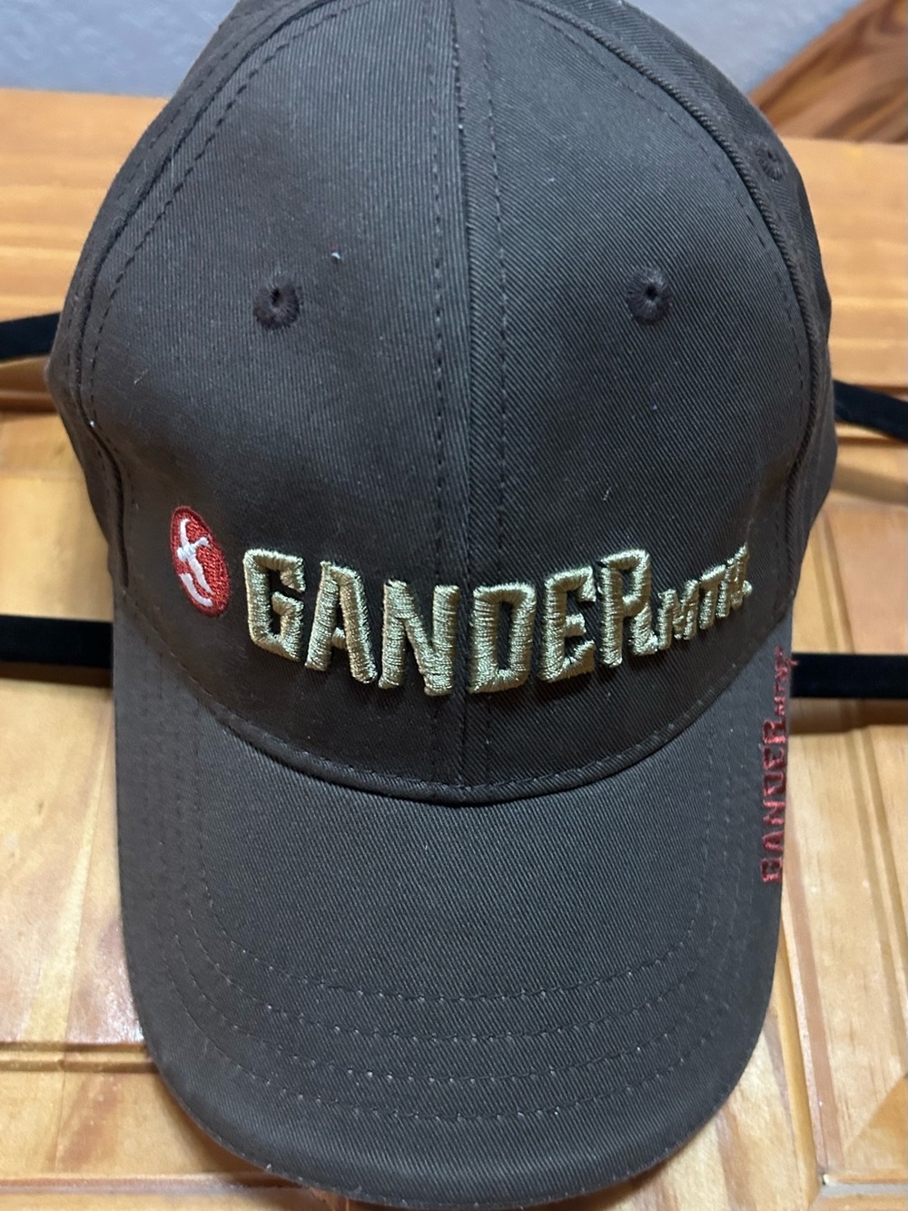 Gander Mountain Embroidered Brown Cap didn’t have a size …looks standard